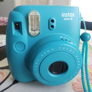 Fujifilm Instax mini 8 camera, teal color